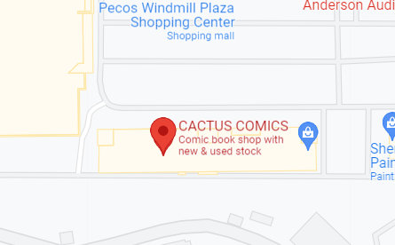 Carls Cactus comics Map Location