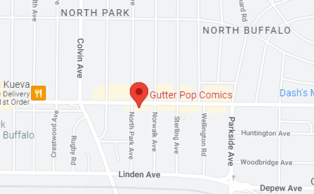 Gutter Pop Comics Map Location