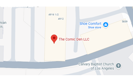 The Comic Den Map Location