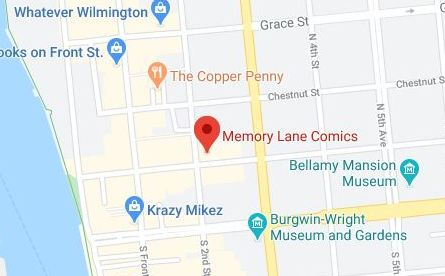 Memory Lane Comics Map Location