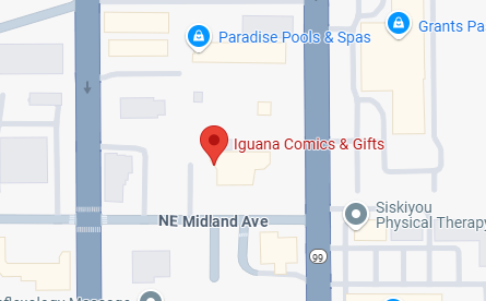 Iguana Comics and Games Map Location