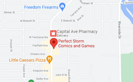 Perfect Storm Comics and Games Map Location