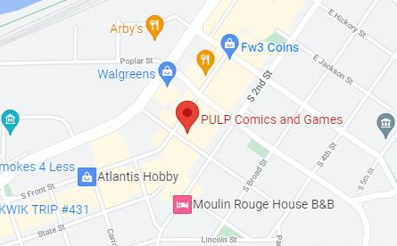 Pulp Comics and Games Map Location