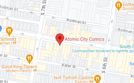 Atomic City Comics Map Location