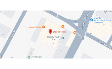 Chiefs Comics Glasgow Map Location