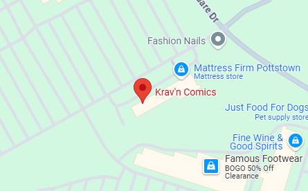 Krav'n Comics LLC Map Location