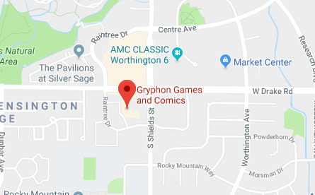 Gryphon Games and Comics Map Location