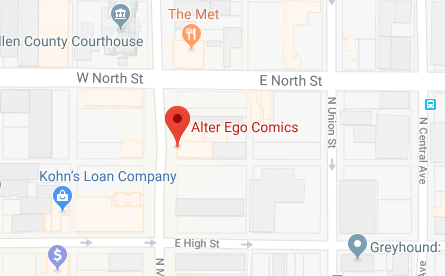 Alter Ego Comics Map Location