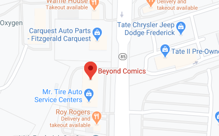 Beyond Comics - Frederick Map Location