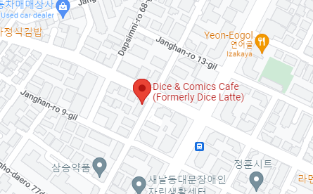 Dice & Comics Cafe Map Location
