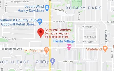 Samurai Comics Mesa Map Location