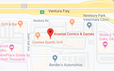 Arsenal Comics and Games Map Location