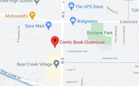 The Comic Book Clubhouse Map Location