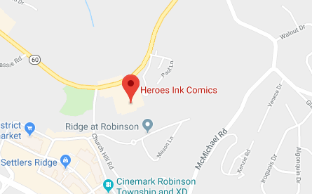 Heroes Ink Comics Map Location
