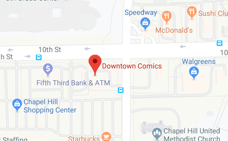 Downtown Comics in Avon Map Location