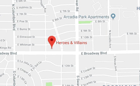 Heroes & Villains Map Location