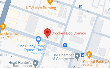 Crooked Dog Comics Map Location