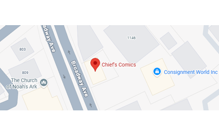 Chief's Comics Map Location