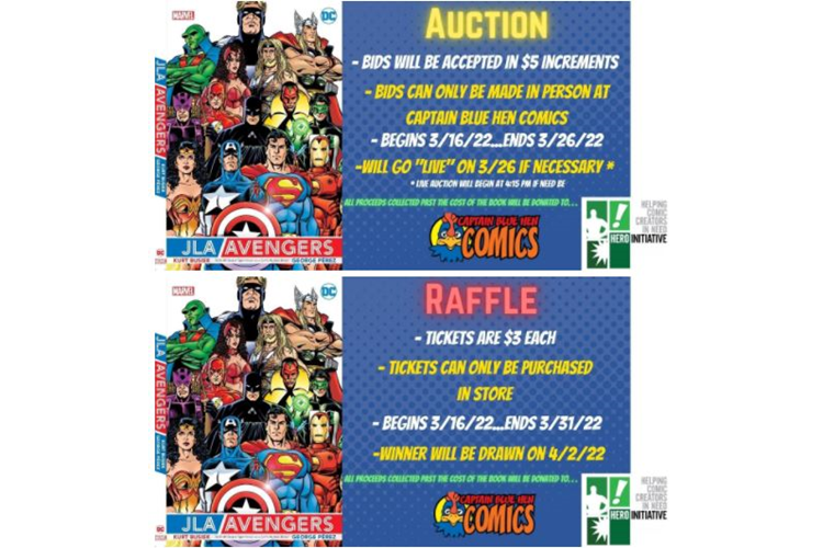 JLA/Avengers Heroes Initiative Auction & Raffle