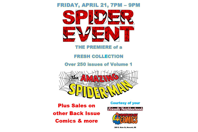 SPIDER EVENT: Friday, April 21 - David Michelinie Signing and Amazing Spider-Man Collection Premiere