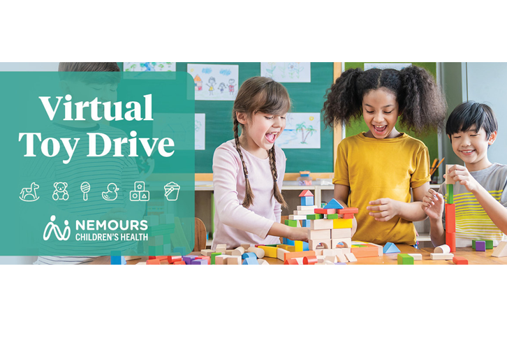 Give to the Nemours Children's Hospital VIRTUAL Toy Drive